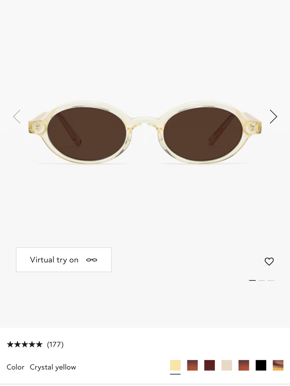 Jimmy Fairly Elvie clear yellow